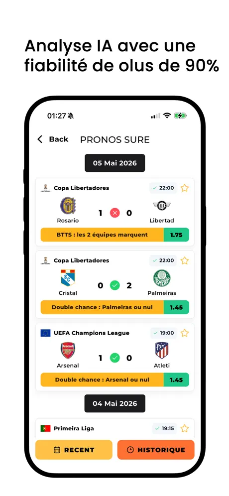 Analyse IA avec une fiabilité de plus de 90%